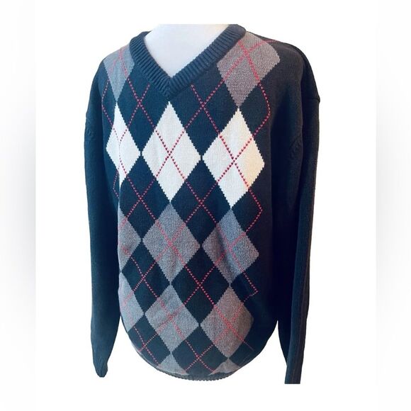 XG mens Classic sweaters XL Black And White Runs Smaller See Measurements - Picture 2 of 5